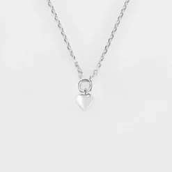 Online HappyBulle Collier mini coeur bombé argent Argent rhodié 925