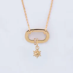Sale HappyBulle Collier personnalisé collection Chapitre mousqueton 11x19 mm plaqué or - à composer
