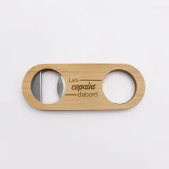 HappyBulle Décapsuleur EVG personnalisé bois gravé 10x4 cm
