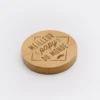 Outlet HappyBulle Décapsuleur magnet rond bois gravé 60x60 mm - édition spéciale "Meilleur Papy du monde"