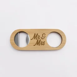 HappyBulle Décapsuleur Marié personnalisé bois gravé 10x4 cm