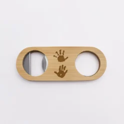 New HappyBulle Décapsuleur personnalisé bois gravé 10x4 cm