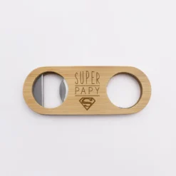 New HappyBulle Décapsuleur personnalisé bois gravé 10x4 cm