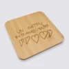 Sale HappyBulle Dessous de plat personnalisé gravé bambou 145x145 mm