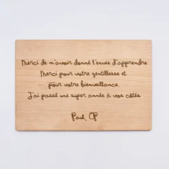 Best HappyBulle Diplôme de la meilleure maîtresse personnalisé bois gravé 15x10 cm avec support Femme