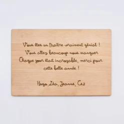 Outlet HappyBulle Diplôme du meilleur maître personnalisé bois gravé 15x10 cm avec support Homme