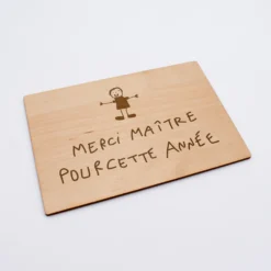 Outlet HappyBulle Diplôme du meilleur maître personnalisé bois gravé 15x10 cm avec support Homme