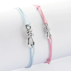 Sale HappyBulle Duo de bracelets femme enfant "Le lien" argent - x Lilylovesfashion Argent rhodié 925