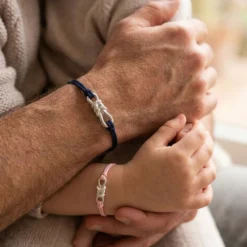 HappyBulle Duo de bracelets homme enfant argent "Le lien" - x Lilylovesfashion