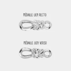HappyBulle Duo de bracelets homme enfant argent 