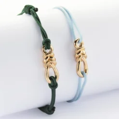 Best HappyBulle Duo de bracelets homme femme "Le lien" plaqué or - x Lilylovesfashion Plaqué or 18k