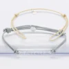 HappyBulle Duo de bracelets inséparables médailles gravées acrylique - Edition spéciale "Forever"