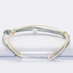 Discount HappyBulle Duo de bracelets inséparables médailles gravées acrylique - Edition spéciale "mon amour"