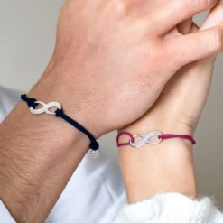 Hot HappyBulle Duo de bracelets médailles gravées argent infini 25x10mm