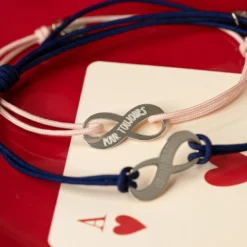 Hot HappyBulle Duo de bracelets médailles gravées argent infini 25x10mm