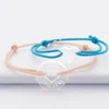 New HappyBulle Duo de bracelets personnalisés médailles gravées acrylique cible coeur 21 mm et coeur 15 mm