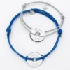 Hot HappyBulle Duo de bracelets personnalisés médailles gravées argent cible 20 mm