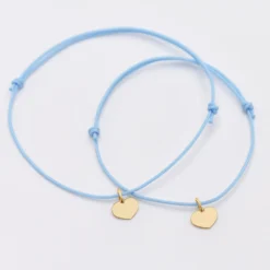 Discount HappyBulle Duo de bracelets plaqué or "Petit coeur"