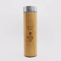Best HappyBulle Gourde isotherme personnalisée bambou 500 ml