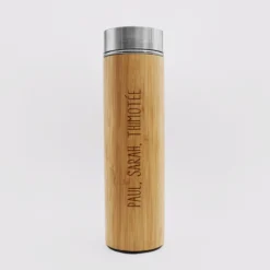 Best HappyBulle Gourde isotherme personnalisée bambou 500 ml