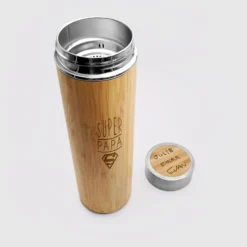 Best HappyBulle Gourde isotherme personnalisée bambou 500 ml