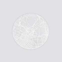 Outlet HappyBulle Lot de 2 sous-verres personnalisés gravés acrylique ronds 9 cm 