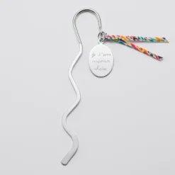 Online HappyBulle Marque page acier personnalisé médaille gravée ovale 33x25 et Liberty