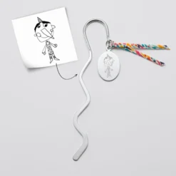 Online HappyBulle Marque page acier personnalisé médaille gravée ovale 33x25 et Liberty