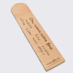 Online HappyBulle Marque page personnalisé bois gravé - Edition spéciale 