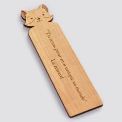 Sale HappyBulle Marque page personnalisé bois gravé