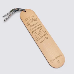 Best HappyBulle Marque page personnalisé bois gravé avec cordon liberty - édition spéciale "Grand-mère extraordinaire"