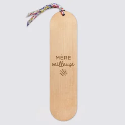 Discount HappyBulle Marque page personnalisé bois gravé avec cordon liberty