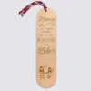 Clearance HappyBulle Marque page personnalisé bois gravé avec cordon liberty - édition spéciale "Mamie je t'aime"