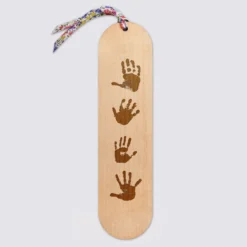Clearance HappyBulle Marque page personnalisé bois gravé avec cordon liberty - édition spéciale 