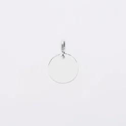 Discount HappyBulle Mini-charm anneau collection Chapitre médaille gravée argent 15 mm Argent rhodié 925