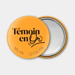 Outlet HappyBulle Miroir de poche EVJF personnalisé 56mm