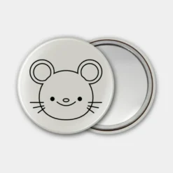HappyBulle Miroir de poche personnalisé 56mm