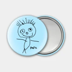 HappyBulle Miroir de poche personnalisé 56mm