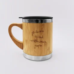 Discount HappyBulle Mug isotherme personnalisé bambou gravé 300 ml