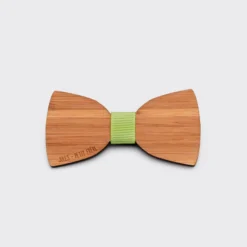 Best HappyBulle Noeud papillon enfant personnalisé gravé bois Classique