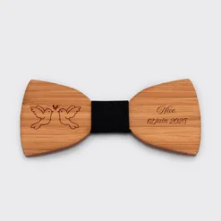 Hot HappyBulle Noeud papillon Marié personnalisé gravé bois classique