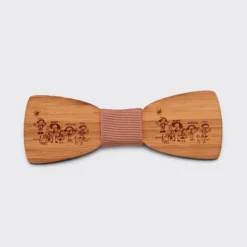 Clearance HappyBulle Noeud papillon personnalisé enfant gravé bois Slim