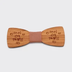 Best HappyBulle Noeud papillon personnalisé gravé bois Slim