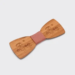 Best HappyBulle Noeud papillon personnalisé gravé bois Slim