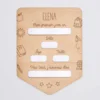 HappyBulle Pancarte rentrée scolaire personnalisée bois gravé 15x20 cm