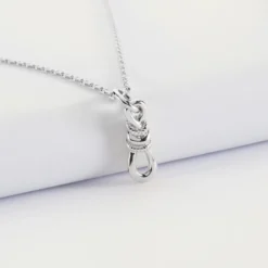 Hot HappyBulle Pendentif argent "Le lien" - x Lilylovesfashion Argent rhodié 925