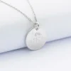 Online HappyBulle Pendentif bohème personnalisé médaille gravée argent 19 mm - Nos petits imparfaits