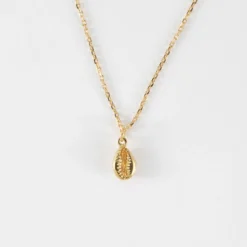 Outlet HappyBulle Pendentif coquillage cauri plaqué or 10 mm