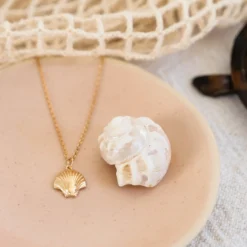 Online HappyBulle Pendentif coquillage coque plaqué or 13 mm