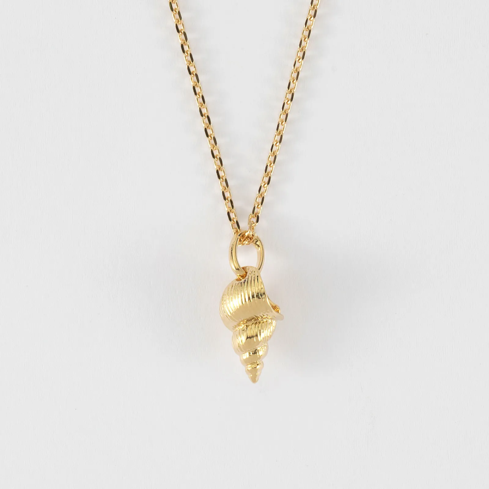 Best HappyBulle Pendentif coquillage scalaire plaqué or 12 mm